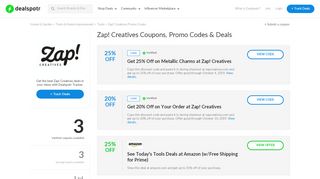 
                            5. Zap! Creatives Coupons, Promo Codes & Deals - Dealspotr