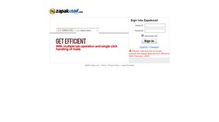 
                            2. Zapak mail - Login - Zapak.com