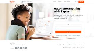 
                            10. Zapier | The easiest way to automate your work