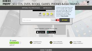 
                            7. ZAPPER - Sell used Books, CDs, DVDs and Games online for ...