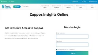 
                            5. Zappos Insights Online
