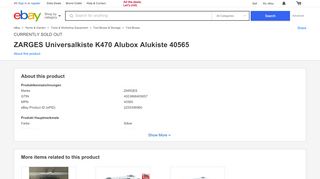 
                            2. ZARGES Universalkiste K470 Alubox Alukiste 40565 for sale ...