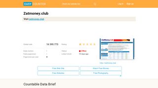 
                            4. Zatmoney.club - Easy Counter: Count web pages hits …