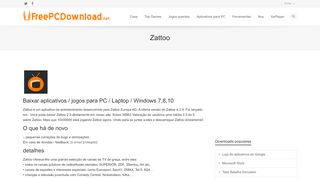 
                            7. Zattoo - para PC (7,8,10 Windows XP) Download grátis