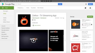
                            3. Zattoo - TV Streaming App - Apps on Google Play
