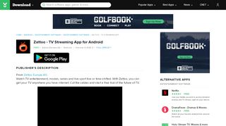 
                            5. Zattoo - TV Streaming App for Android - Free download and ...