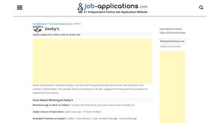 
                            1. Zaxby's Application, Jobs & Careers Online