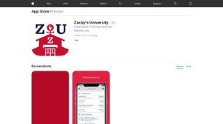
                            4. Zaxby's University on the App Store