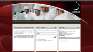 
                            4. Zayed University e-Procurement Portal