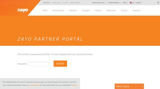 
                            2. Zayo Partner Portal | Zayo Group
