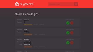 
                            1. zbiornik.com passwords - BugMeNot