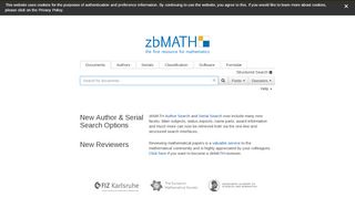 
                            1. zbMATH - the first resource for mathematics