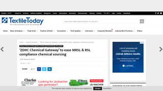 
                            8. ‘ZDHC Chemical Gateway’ to ease MRSL & RSL compliance ...