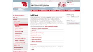 
                            2. ZE CM: tubCloud - campusmanagement.tu-berlin.de