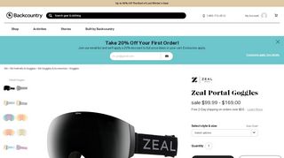 
                            3. Zeal Portal Goggles | Backcountry.com
