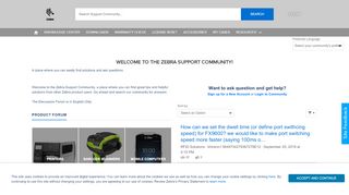 
                            7. Zebra Support Community