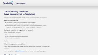 
                            2. Zecco Trading accounts - TradeKing
