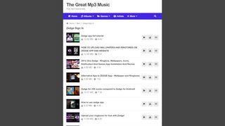 
                            3. Zedge Sign In – The Great Mp3 Music