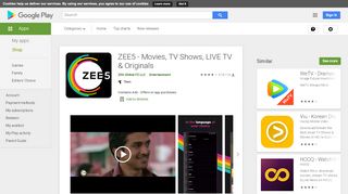 
                            7. ZEE5 - Movies, TV Shows, LIVE TV & Originals - Apps on ...