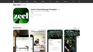
                            8. ‎Zeel In-Home Massage Therapist on the App Store