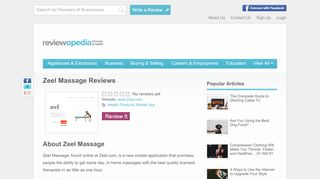 
                            3. Zeel Massage Reviews - Legit or Scam? - Reviewopedia