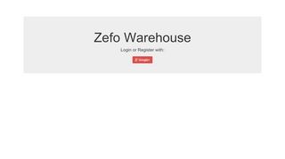
                            1. ZEFO Warehouse App - wh.gozefo.com