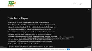 
                            1. Zeitarbeit Hagen - adhoc Personaldienstleistungen