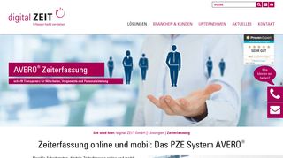 
                            2. Zeiterfassung online und mobil: Das PZE System AVERO®