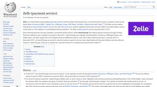 
                            8. Zelle (payment service) - Wikipedia