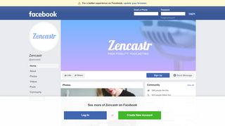 
                            5. Zencastr - Home | Facebook