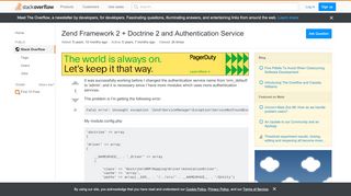 
                            4. Zend Framework 2 + Doctrine 2 and Authentication Service - Stack ...