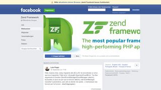 
                            1. Zend Framework Öffentliche Gruppe | Facebook