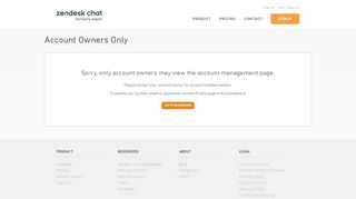 
                            10. Zendesk Chat - Access Denied