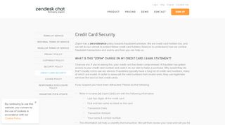 
                            9. Zendesk Chat - Credit Card Security - zopim.com