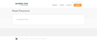 
                            8. Zendesk Chat - Reset Password - Zopim Live Chat
