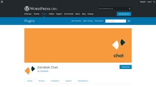 
                            9. Zendesk Chat – WordPress plugin | WordPress.org