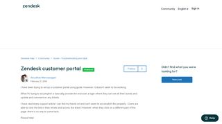 
                            5. Zendesk customer portal – Zendesk help