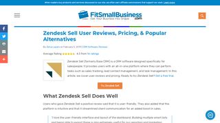 
                            8. Zendesk Sell User Reviews, Pricing, & Popular Alternatives
