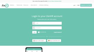 
                            5. ZenHR | Login to your Account