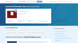 
                            3. Zenith Gold Members Area at top.accessify.com