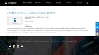 
                            6. Zenith Live 2019 | Zscaler Cloud Summit | Silver Peak