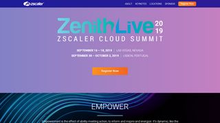 
                            1. Zenith Live — The Zscaler Cloud Summit