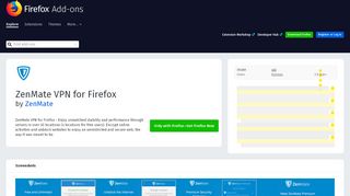 
                            8. ZenMate VPN for Firefox – Get this Extension for 🦊 …