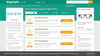 
                            11. Zenni Optical Coupon Coupons September 2019 by AnyCodes