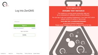 
                            4. ZenQMS - Sign In - Log Into ZenQMS
