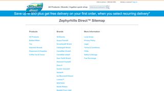 
                            3. Zephyrhills Direct™ Sitemap - Zephyrhills Water Delivery