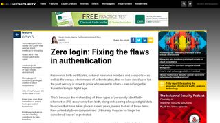 
                            2. Zero login: Fixing the flaws in authentication - Help Net Security