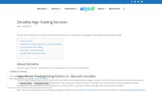 
                            5. Zerodha Algo Trading Services - AlgoJi