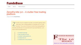 
                            3. Zerodha kite 3.0 – A clutter free trading platform