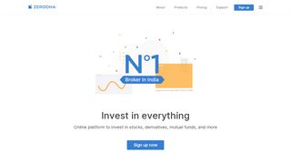 
                            1. Zerodha - Online stock trading at lowest prices from India ...